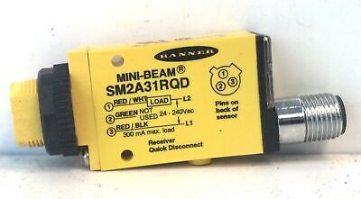 Banner Engineering SM2A31RQD 24-240 V AC Mini-Beam Receiver Photoelectric Sensor