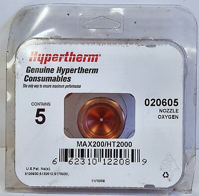 Hypertherm 020605 MAX200/HT2000 Nozzle for use with Oxygen