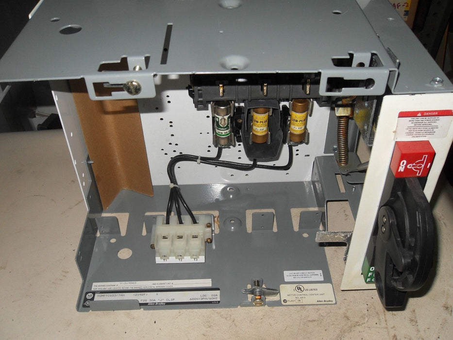 Allen-Bradley 2192F-BJC-24R Motor Control Bucket Disconnect