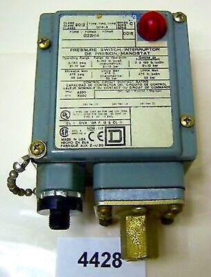 Square D 9012-GDW-3 10 A 480 VAC 3-150 psi Pressure Switch