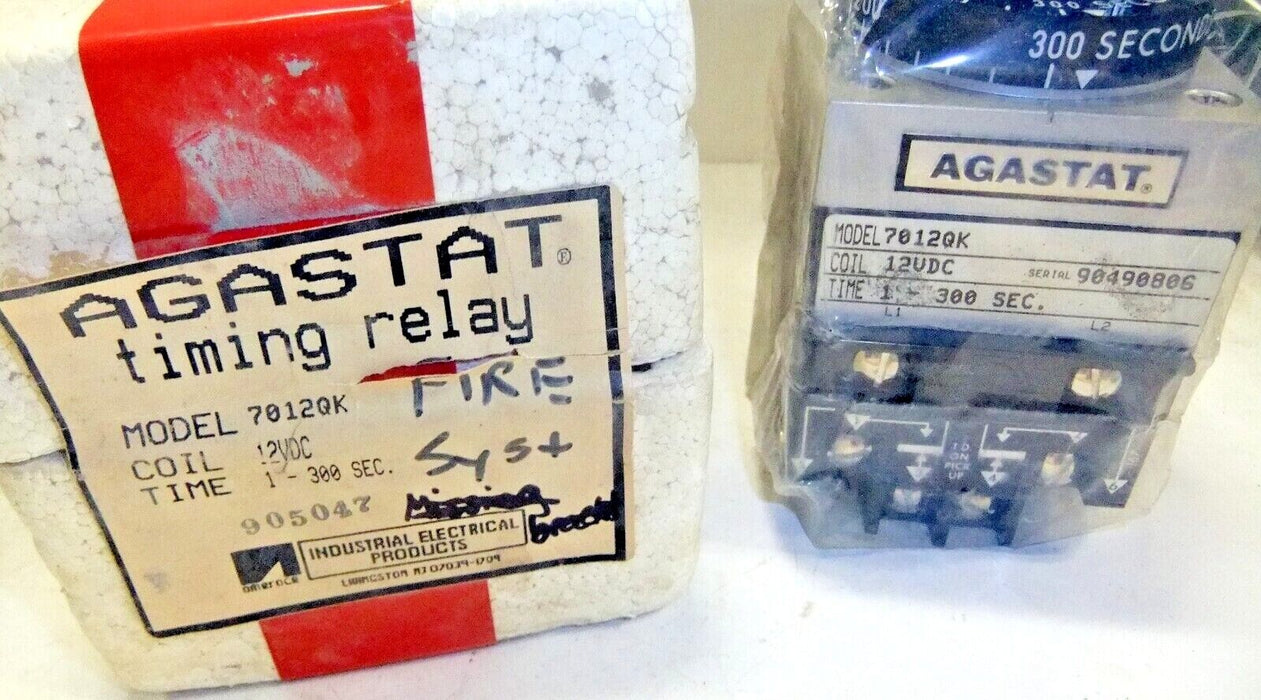 Agastat 7012QK 1-300 SEC 12VDC Timing Relay