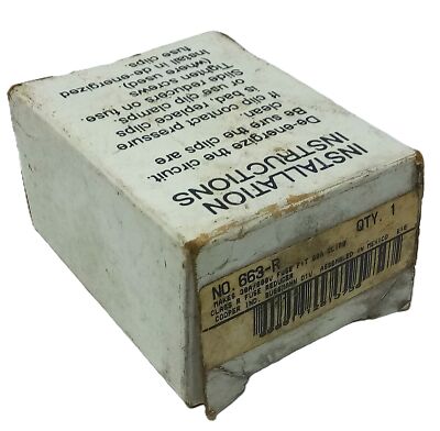 Bussmann 663-R 600 V 30 A Fuse Reducer Kit for Class R Fuses