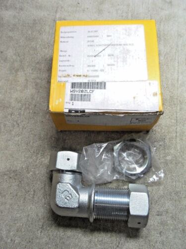 Parker WSV28ZLCF Bulkhead Elbow Fitting