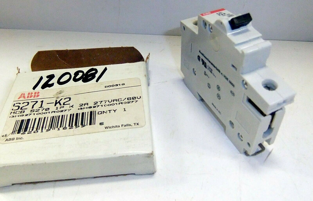 ABB 2A 1P Circuit Breaker S271-K2