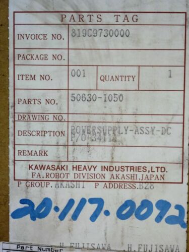 Kawasaki 50630-1050 Power Supply