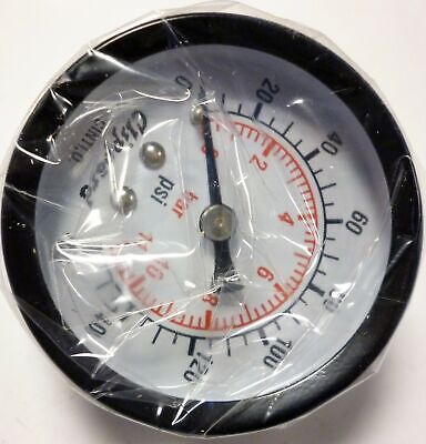 Clippard MMFRLS-4W MAXIMATIC Dual Element Air Filter with Pressure Gauge