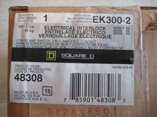 Square D EK300-2 Electrical Interlock