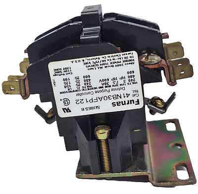 Furnas 41NB30AFP122 25A Definite Purpose Contactor with 120V Coil