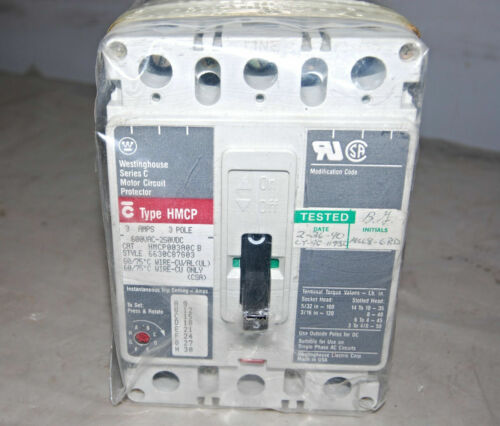 Westinghouse HMCP003A0C Motor Circuit Protector