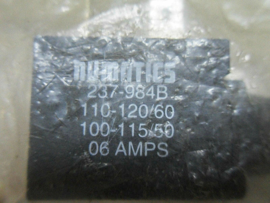 Numatics 237-984B Solenoid Valve Coil