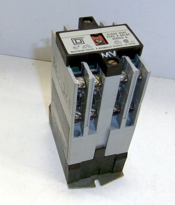 Square D Control Relay 8501-X080 8NC 9998-X44 Coil