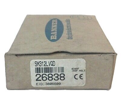 Banner Engineering SM312LVQD 10-30 V DC Mini-Beam Photoelectric Sensor