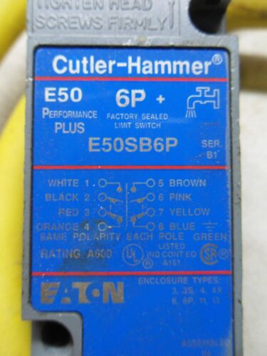 Cutler-Hammer E50SB6P Limit Switch less Rotary Head