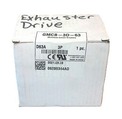 AutomationDirect GMCB-3D-63 277 V AC 125 V DC 63 A Mini Supplementary Protector
