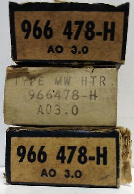 3 Westinghouse 966478-H Heaters