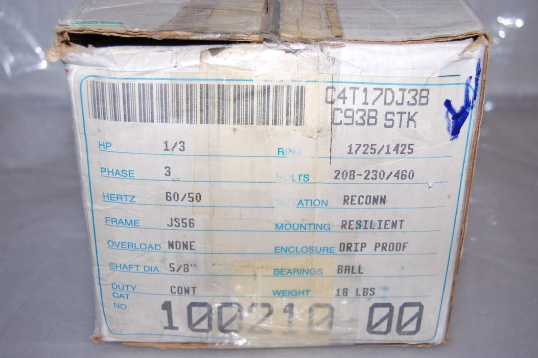 LEESON 100210.00 RESILIENT BASE GENERAL PURPOSE MOTOR C4T17DJ38