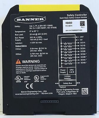 Banner Engineering XS4SO Solid State PLC Safety Output Module