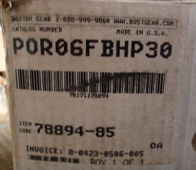 Boston Gear POR-06FB-HP30 Speed Reducer