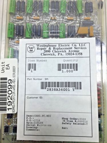Westinghouse 2838A36G01 Pc Board