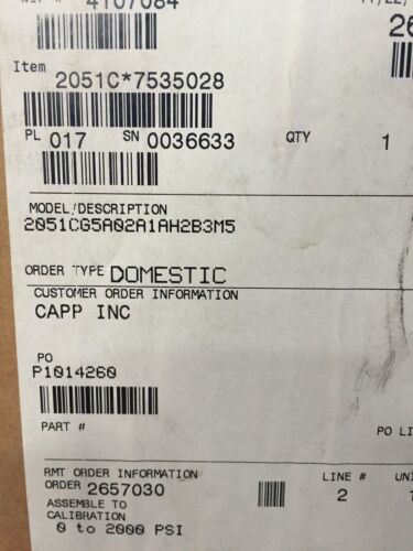 Rosemount 2051Cg5A02A1Ah2B3M5 Transmitter