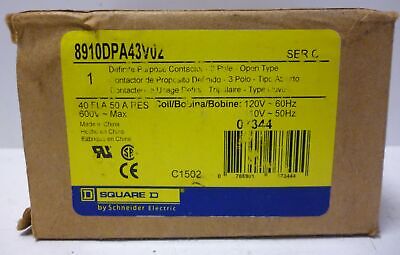 Square D 8910-DPA43-V02 Definite Purpose Contactor