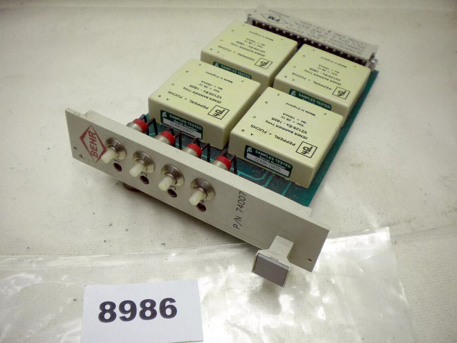 Behr Control Board p/n 74007 105-0001