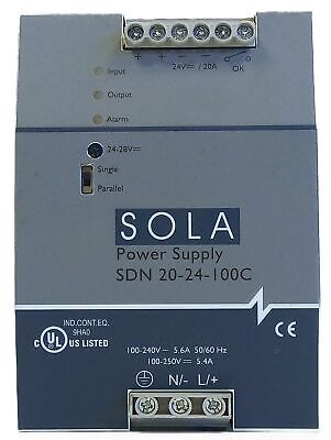 SOLA SDN-20-24-100C PLC Power Supply