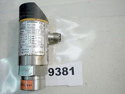 IFM Efector Pressure Switch PN3220 600PSBN14-KFPKG/US V