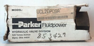 Parker VCL20P05A 1.25" NPSF 3000 PSI 50 GPM Hydraulic Check Valve