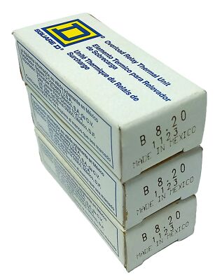 Square D B8.20 B 8.20 Melting Alloy Thermal Unit for Overload Protection Relay