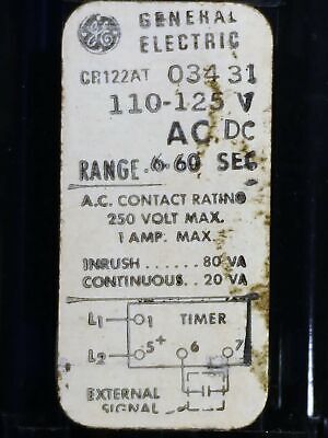 GE CR122AT-03431 Time Delay Relay