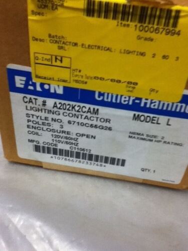 Cutler-Hammer A202K2CAM CONTACTOR