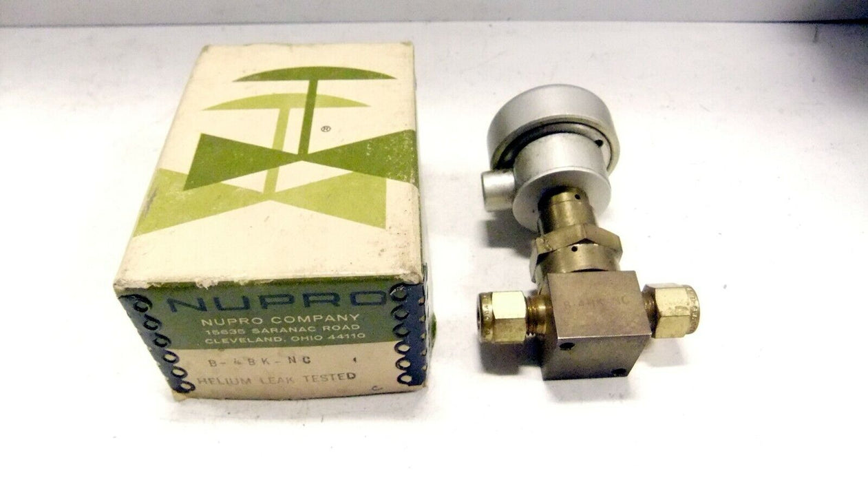 Nupro Valve Air Actuated B-4BK-NC