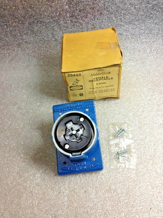 Hubbell 25403 5 Wire Female Receptacle