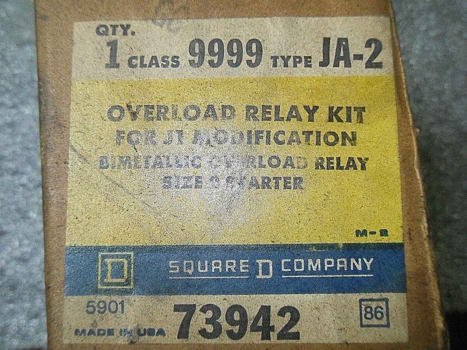 Square D 9999-JA-2 Overload Relay Kit For J1