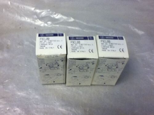 LOT OF 3 GE P9CL00 PILOT LIGHTS