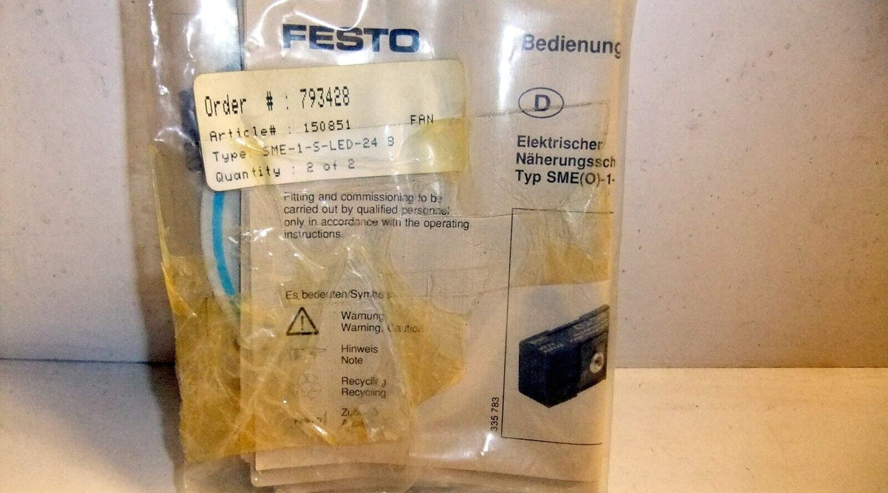 Festo SME-1-S-LED-24-B 150851 Proximity Sensor