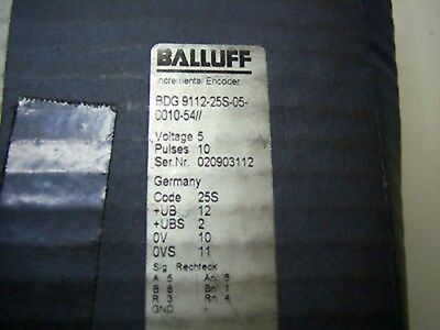 Balluff Incremental Encoder BDG 9112-25S-05-0010-54
