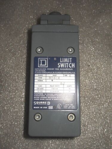 1 Square D 9007-BR61K EXPLOSION PROOF LIMIT SWITCH