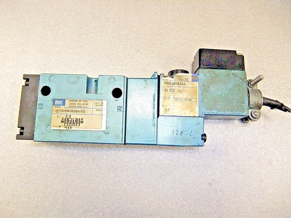 MAC Valves PME591AAAA Solenoid Valve 811C-PM-591BA-152