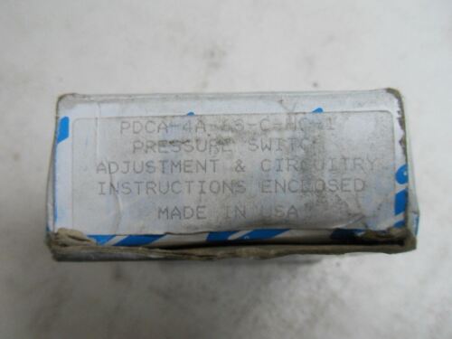 1 Pdi Switches Pdca-4A-6S-C-Hc-1 Pressure Switch