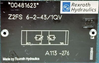 Rexroth Z2FS6-2-43-1QV Double Throttle Hydraulic Valve