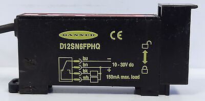Banner Engineering D12SN6FPHQ Fiber Optic Photoelectric Switch