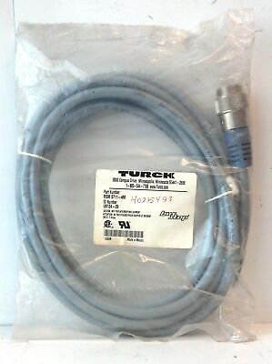 Turck RSM 5711-4M 7/8" 5-Pin Male 4 M DeviceNet Single-Ended Cable / Cordset