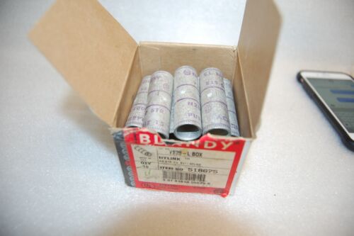 11 BURNDY BARREL BUTT SPLICE YS28- l box