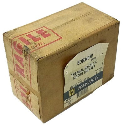 Square D EDB34030 480Y/277 V AC 30 A 3-Pole Thermal Magnetic Circuit Breaker