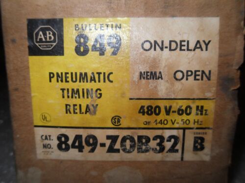 1 Allen-Bradley 849-ZOB32 PNEUMATIC TIMING RELAY