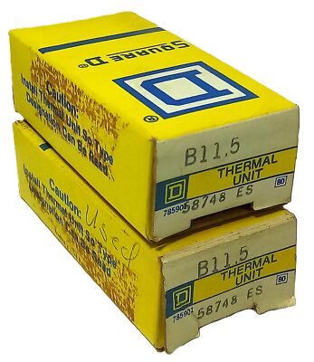 Square D B11.5 600 V Thermal Unit for Overload Protection Relay