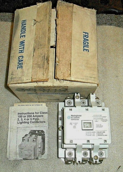 Westinghouse A202K3CAZ 100A 600VAC Contactor