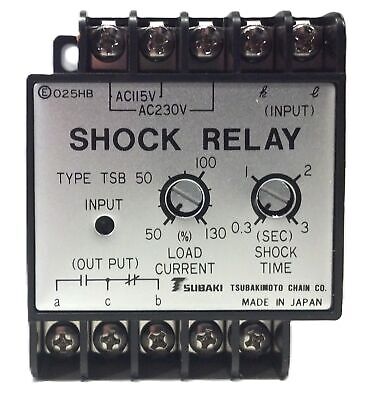 UST Tsubaki TSB-50 115-230 V AC 50/60 Hz 50 A Shock Relay